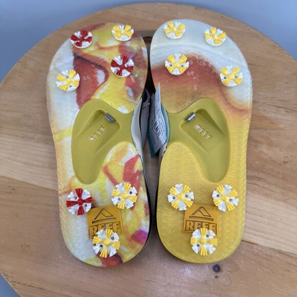 Reef Spackler Golf Sandals Mens Size 10 Limited Edition Flip Flops 19th Hole NEW - Picture 6 of 8